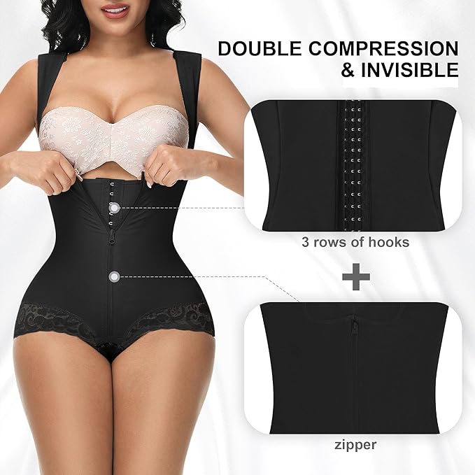 Shapshe® Fajas Colombianas Double Tummy Control Post Surgery Back Support Revenge Shapewear