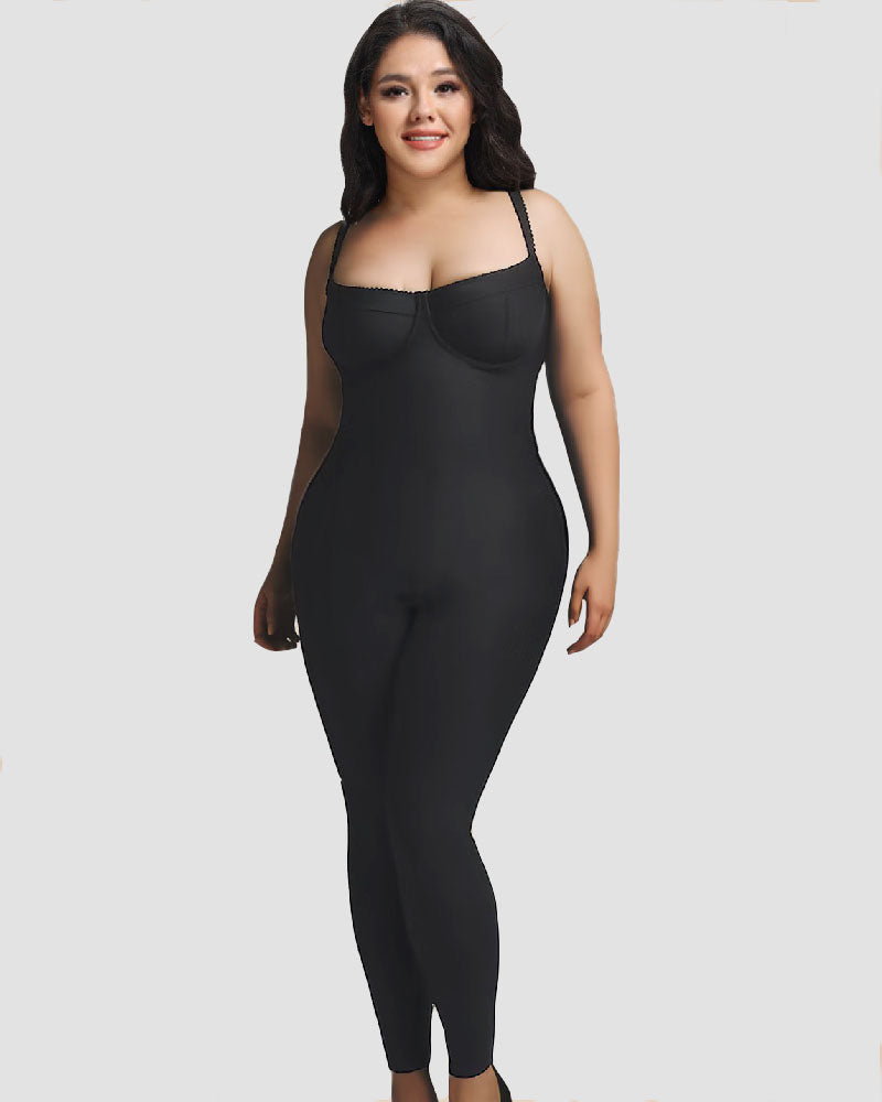 Shapshe® Bodycon Stretch Leopard Print Jumpsuit Sleeveless Push Up Body Catsuit