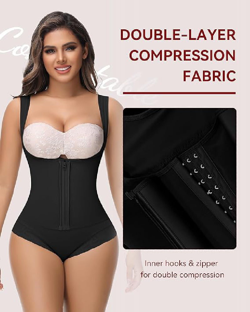 Shapshe® Fajas Colombianas Tummy Control Waist Trainer Open Bust Girdle Shapewear