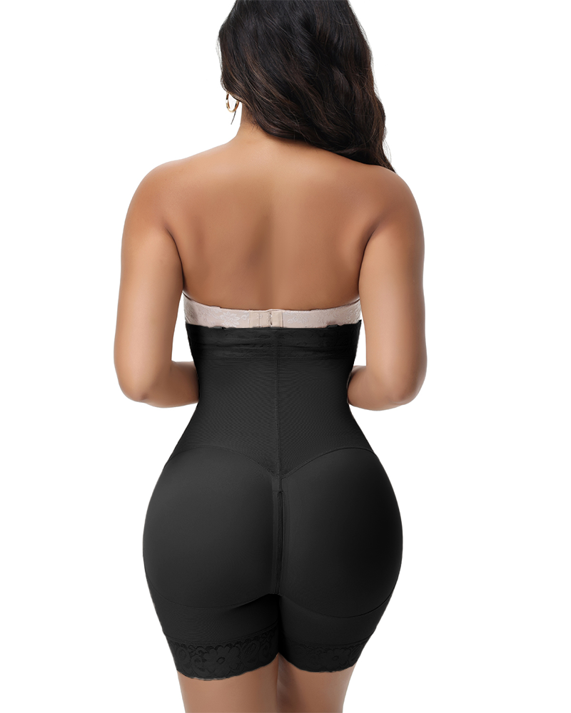 Shapshe® Fajas Colombianas Double Compression Hourglass Shaping Shorts With Zipper Crotch