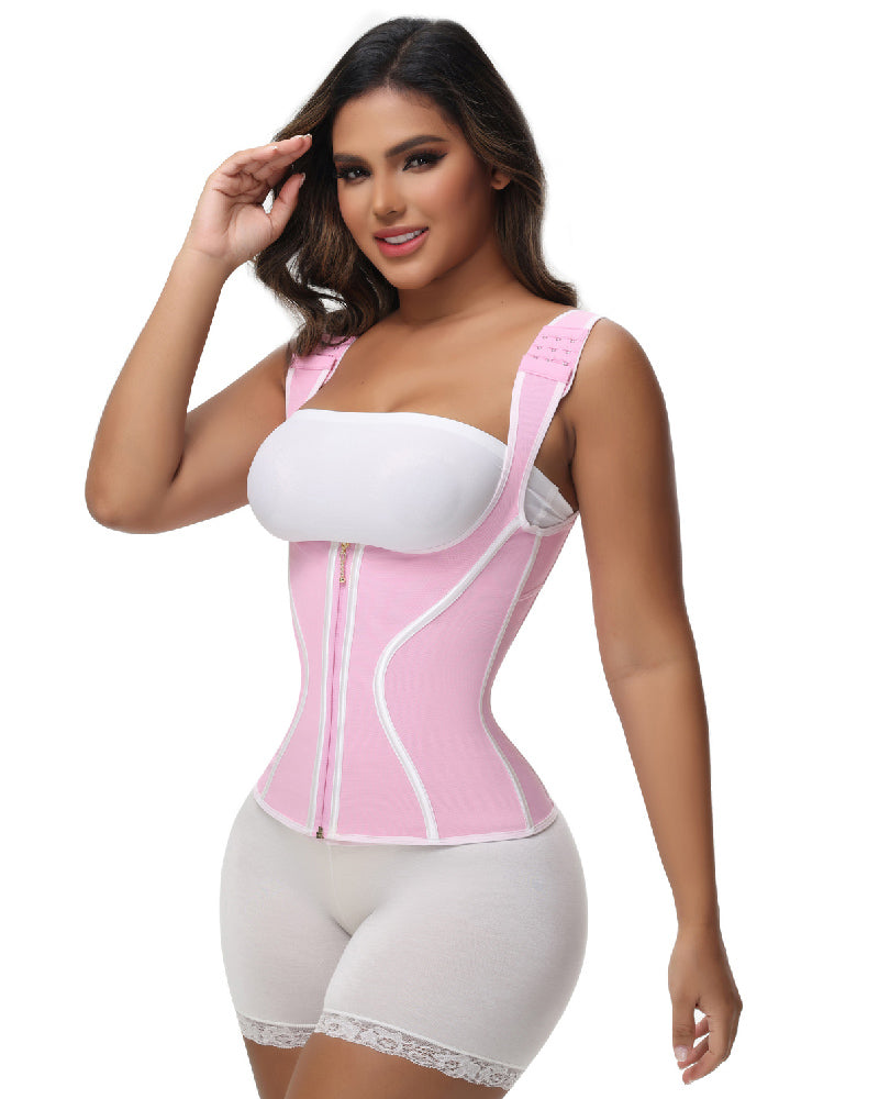 Shapshe® Women's Double Compression Bone Waist Trainer Tummy Control Postpartum Corset Vest