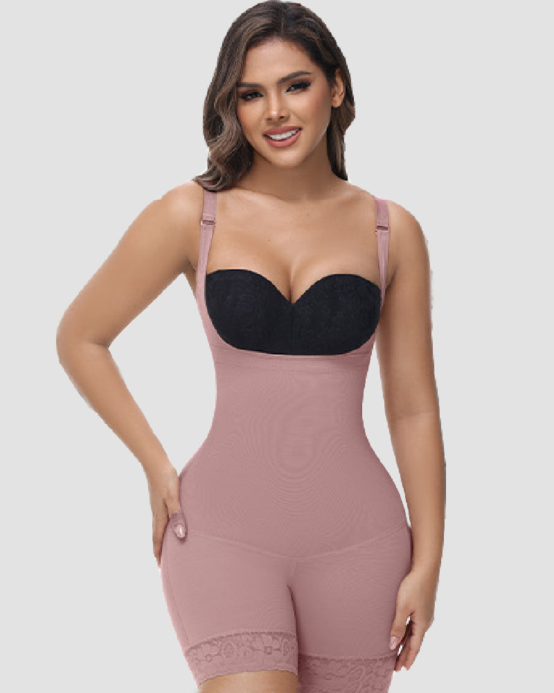 Shapshe® Tummy Control Open Bust Butt Lifter Bodysuits Shapewear