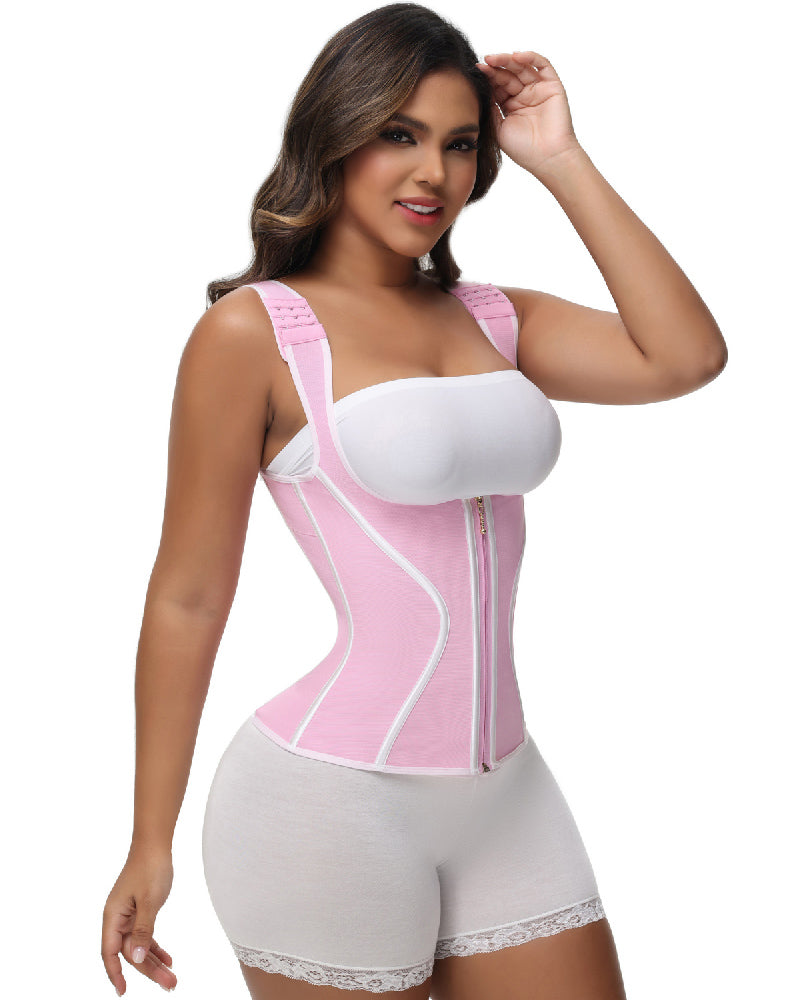 Shapshe® Women's Double Compression Bone Waist Trainer Tummy Control Postpartum Corset Vest