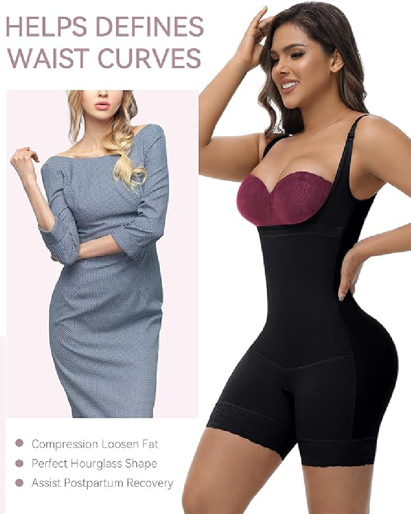 Shapshe® Tummy Control Open Bust Butt Lifter Bodysuits Shapewear