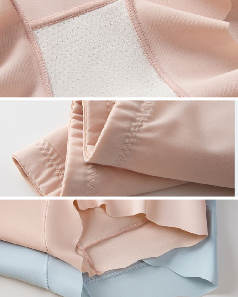 Ultra Thin Cross Waist Ice Silk Breathable Tummy Control Shaping Shorts