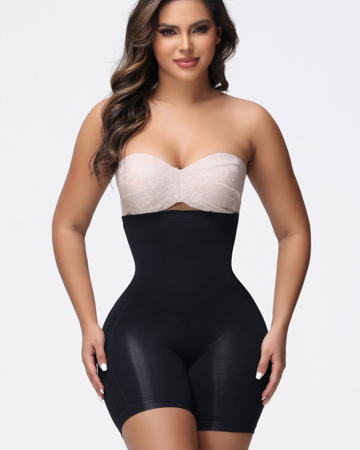 Shapshe® High Waist Seamless Slimming Shapewear Shorts With Removable Strap