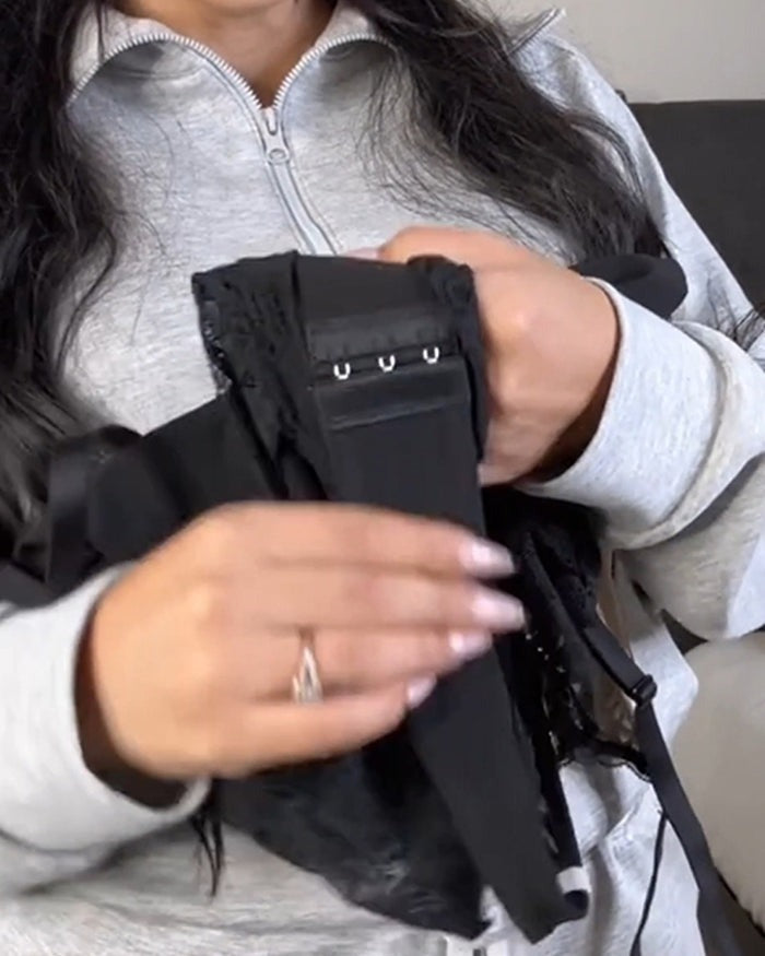 Body sexy de encaje con cuello en V profundo