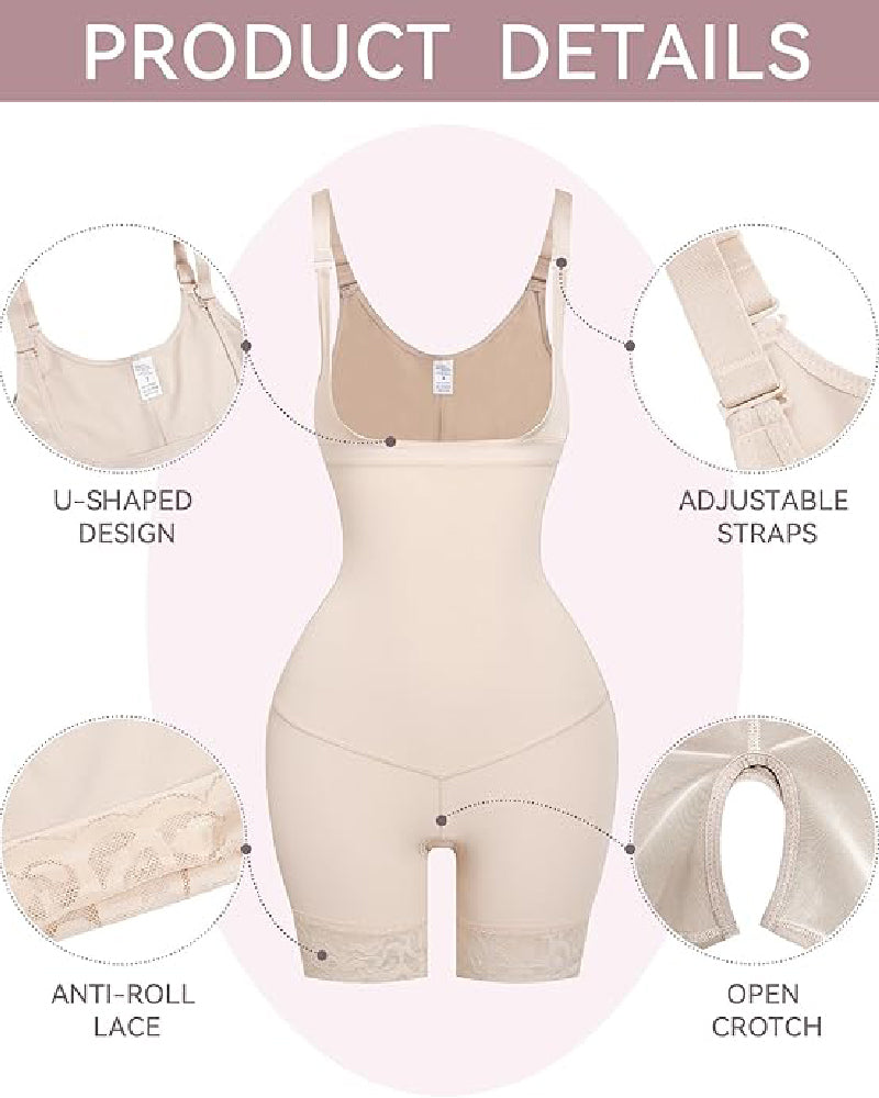 Shapshe® Tummy Control Open Bust Butt Lifter Bodysuits Shapewear