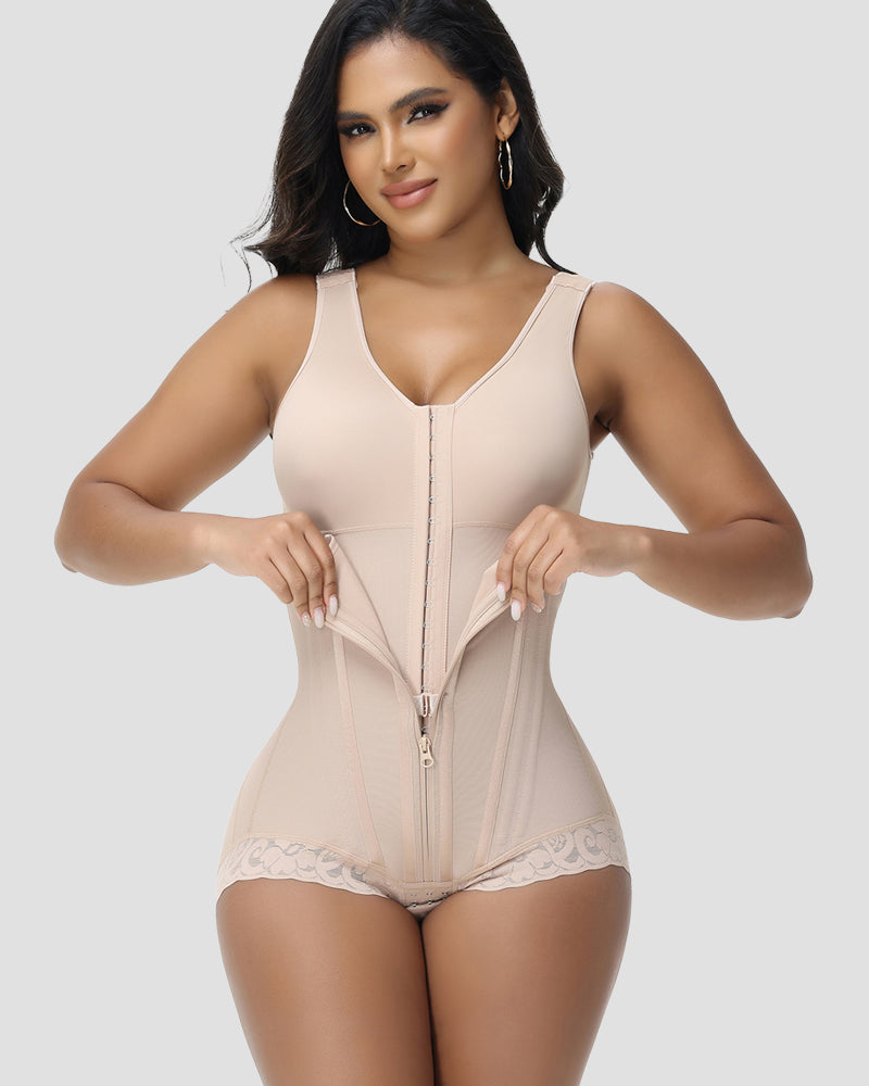 Shapshe® Double Layer Fajas Colombianas High Compression Tummy Control Thong Body Shaper