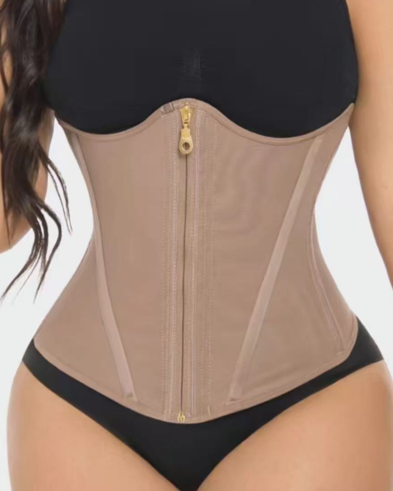 Tummy Control Double Compression Waist Trainer Fajas Colombianas Corset