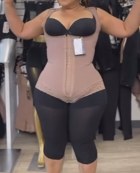 Shapshe® Women's Open Bust Tummy Control Lace Bodysuits Shapewear