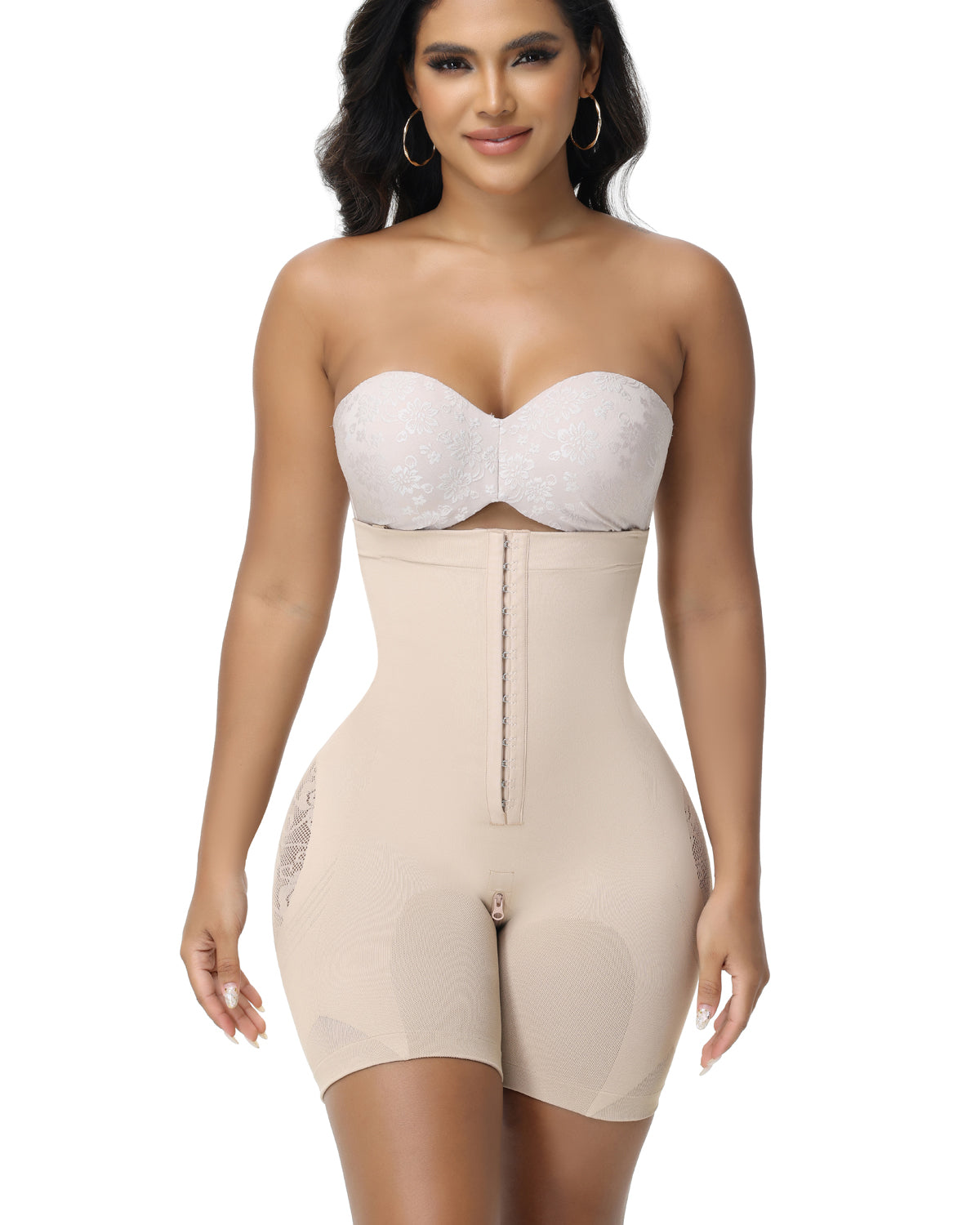 Shapshe® Women's Butt Flower Cut out Hip Lifting Fajas Colombianas Firm Control Shapewear