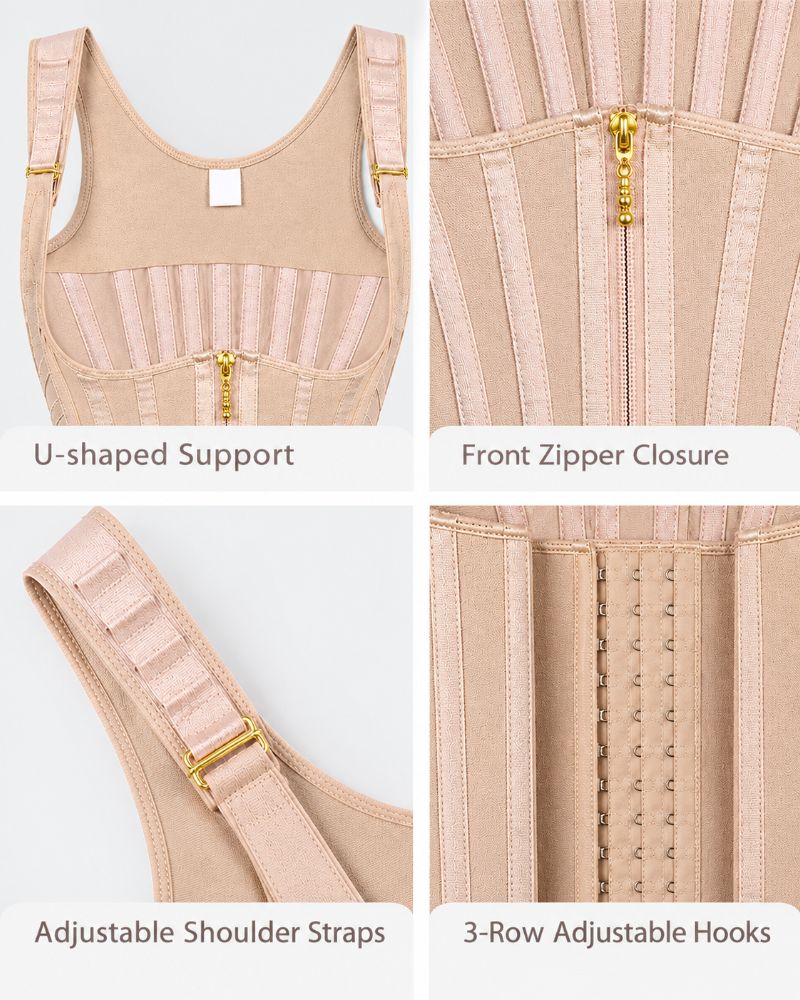 Shapshe® Double Layer Compression Curved Boned Waist Trainer