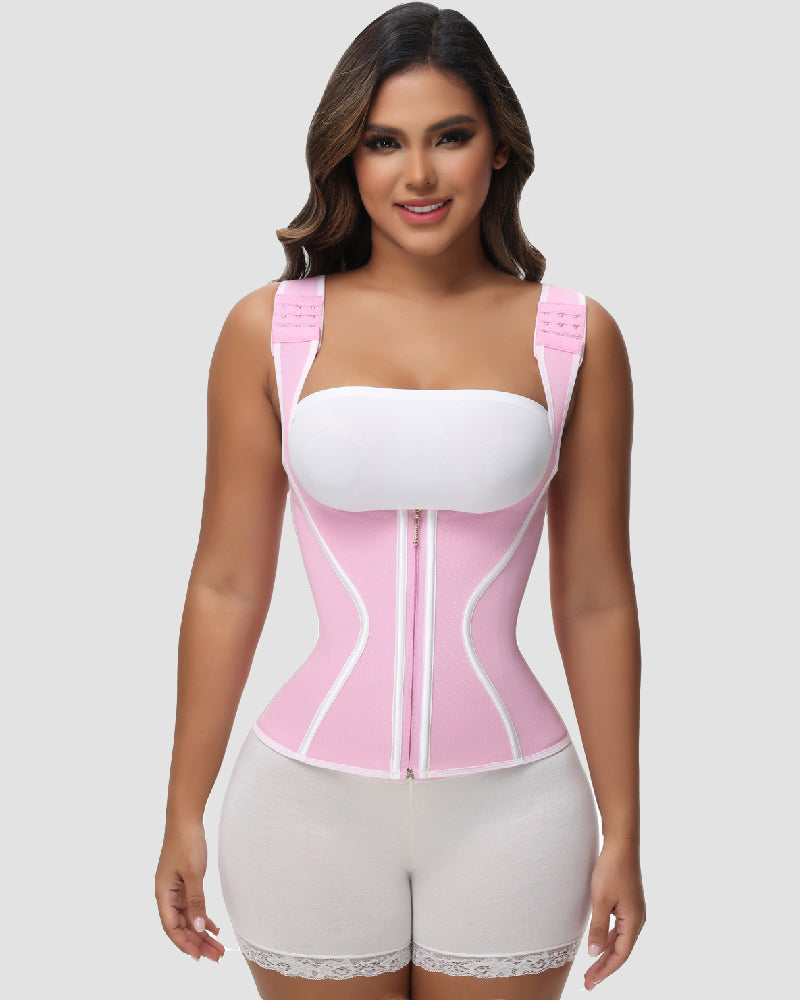Shapshe® Women's Double Compression Bone Waist Trainer Tummy Control Postpartum Corset Vest