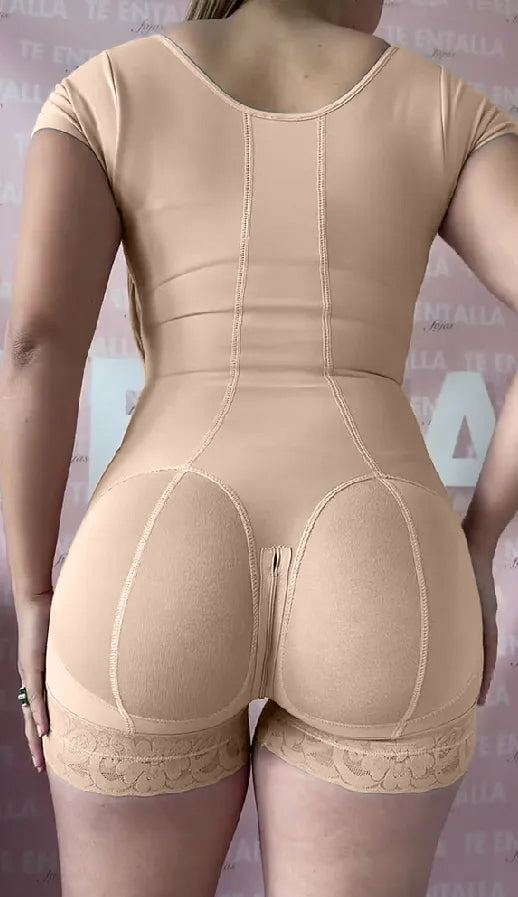 Shapshe® Short Sleeve Tummy Control Fajas Sculpting Shapewear