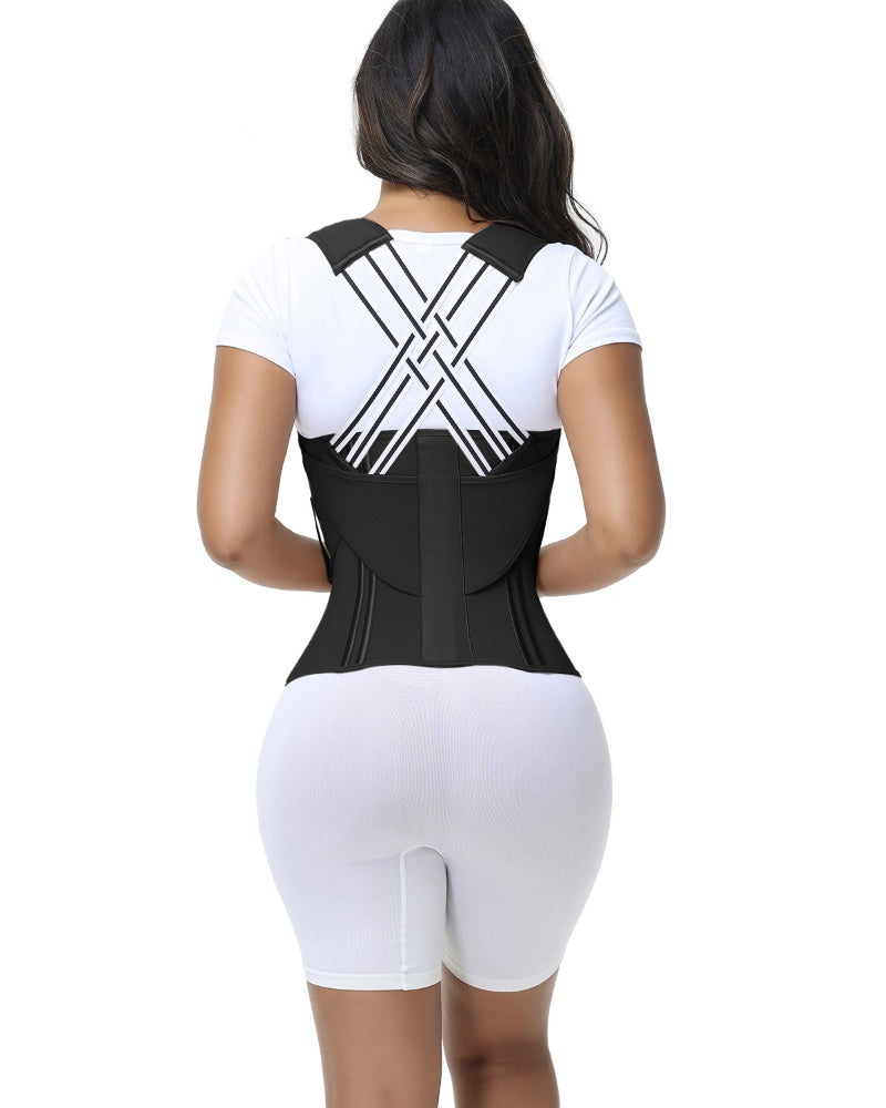 Shapshe® Fajas Colombianas Waist Trainer Posture Corrector Corset With Back Support