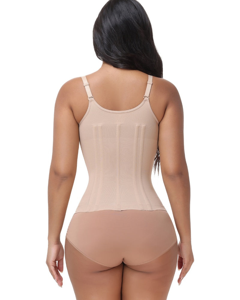Shapshe® Floral Lace Overbust Waist Trainer Top With Nipple Covers