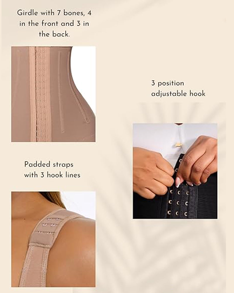 Shapshe® Compression Garment Short Shapewear For Women With Bra