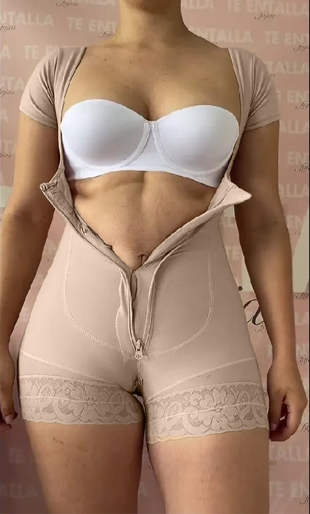 Shapshe® Short Sleeve Tummy Control Fajas Sculpting Shapewear
