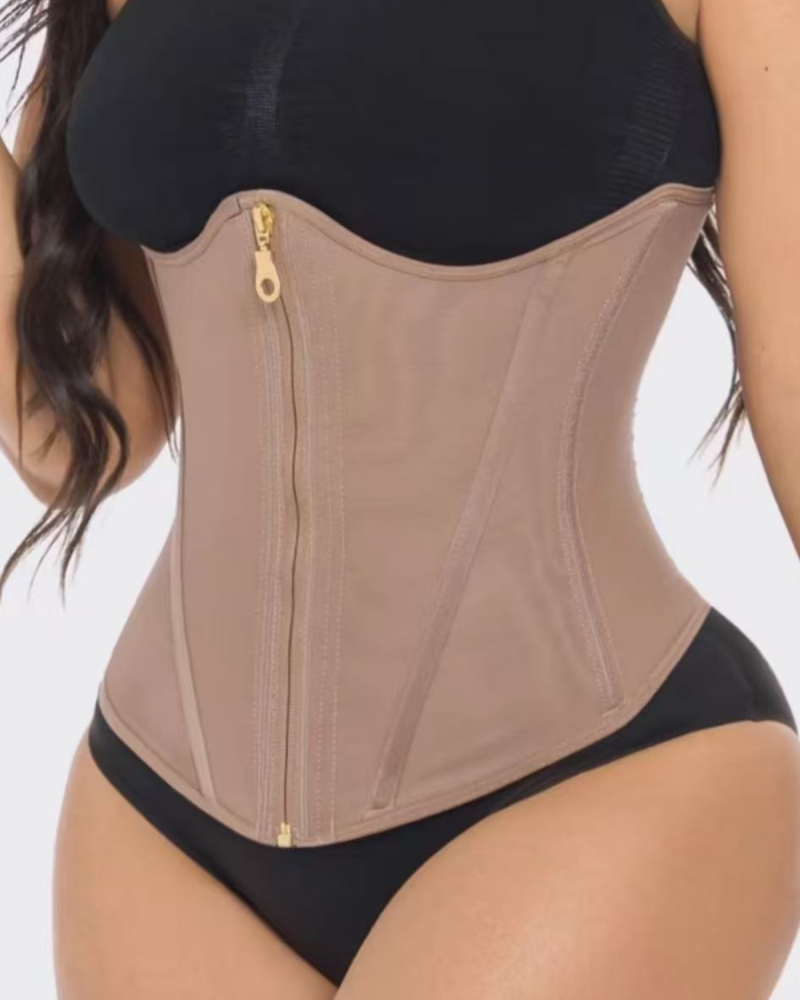 Tummy Control Double Compression Waist Trainer Fajas Colombianas Corset