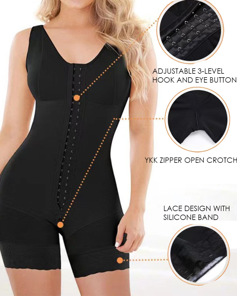 Shapshe® High Compression Short Girdle With Brooches Bust Girdle With Bust For Daily And Post-surgical Use