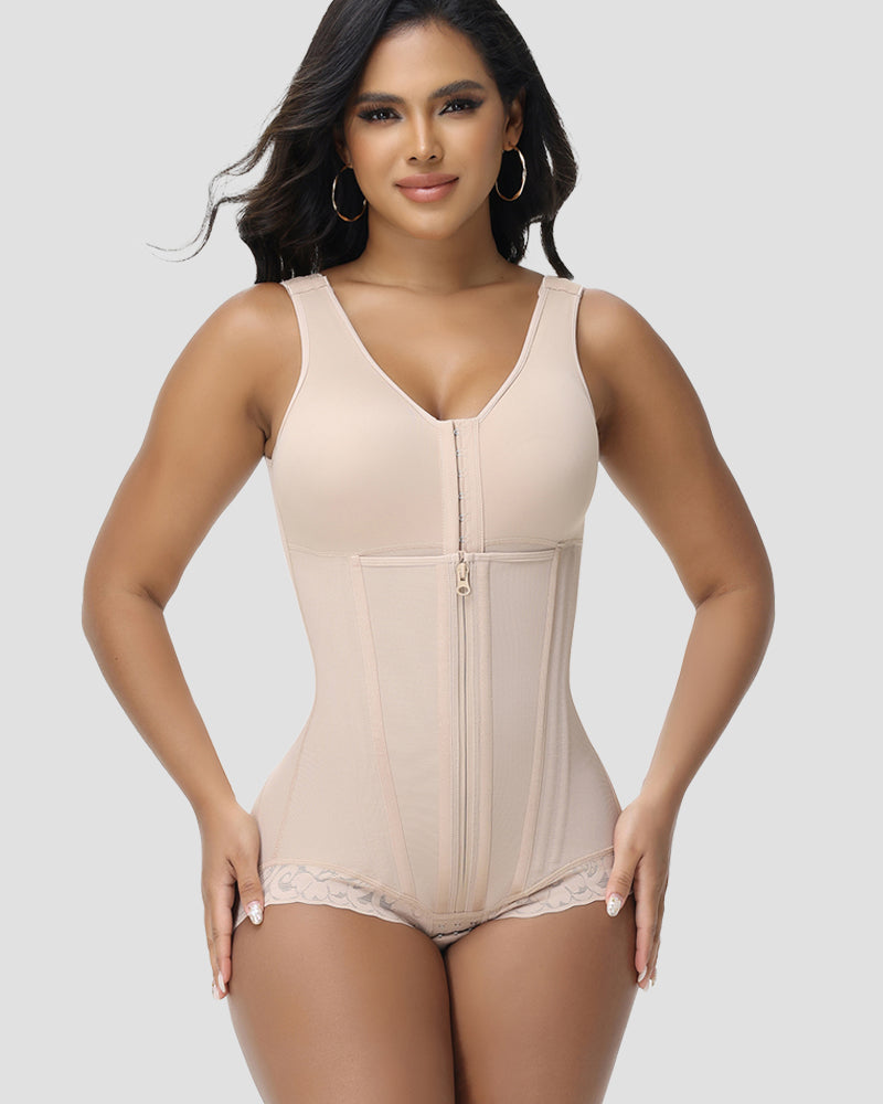 Shapshe® Double Layer Fajas Colombianas High Compression Tummy Control Thong Body Shaper