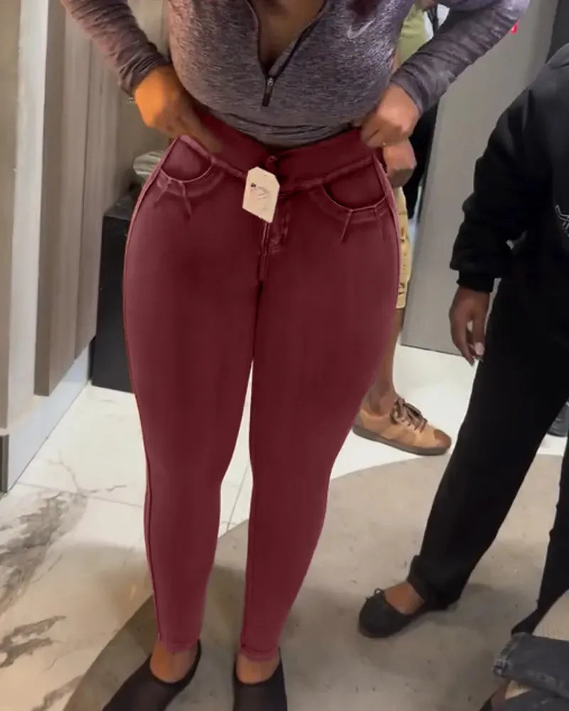 Shapshe® Stretch Hip-Lifting Skinny Jeans for Curvy Women