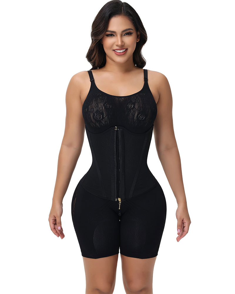 Shapshe® Chest Support Hourglass Corset Zipper Tummy Control Waist Trainer (Pre-Sale)