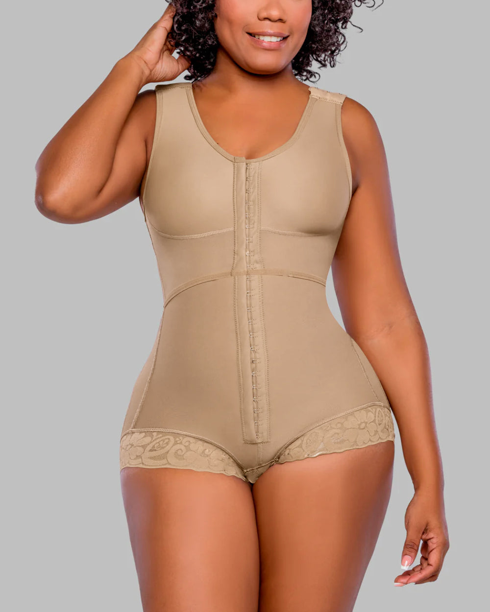 Shapshe® Butt Lifting Shapewear Bodysuit Hook and Eye Tummy Control Slimming Body Shaper