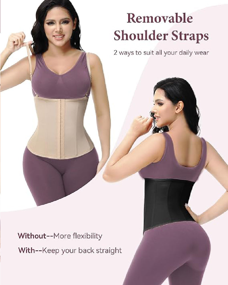 Shapshe® Tummy Control Daily Wear Waist Trainer Removable Strap Waist Cincher Corset