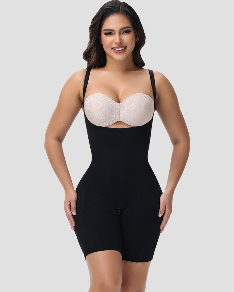 Shapshe® Open Chest Butt Rose Hollow Bodysuit Shapewear (Pre-Sale)