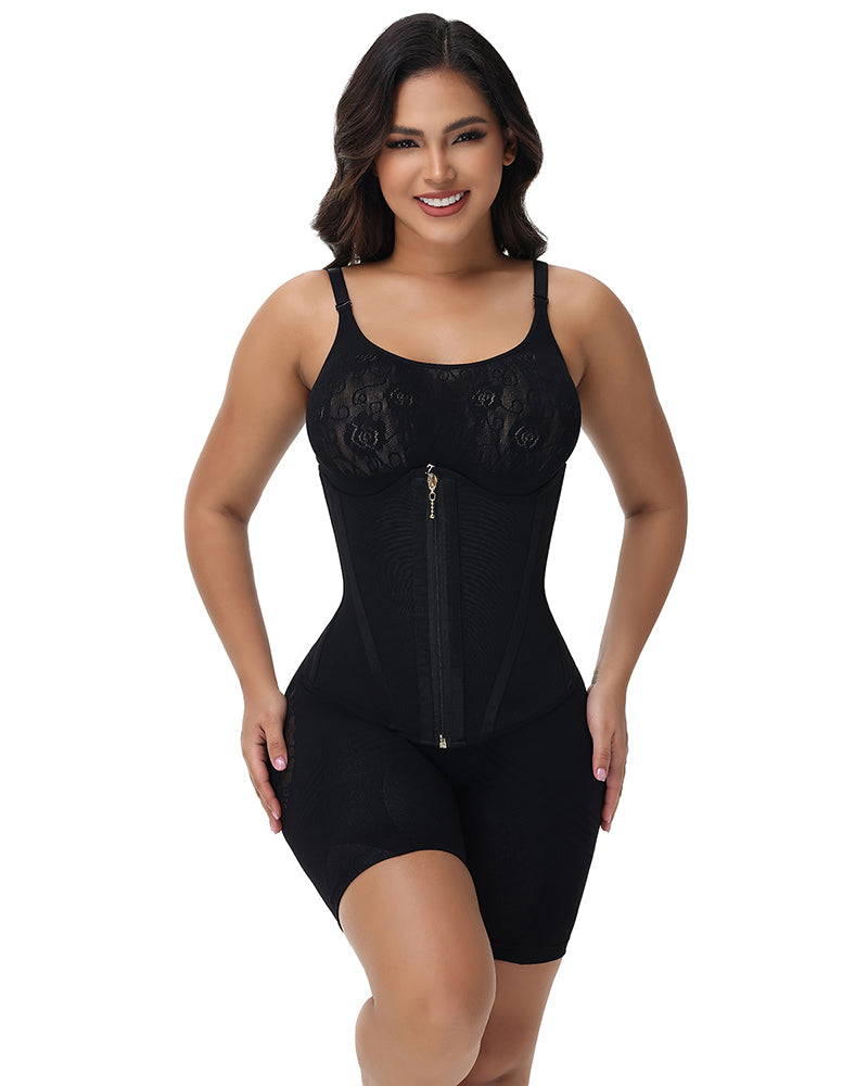 Shapshe® Chest Support Hourglass Corset Zipper Tummy Control Waist Trainer (Pre-Sale)