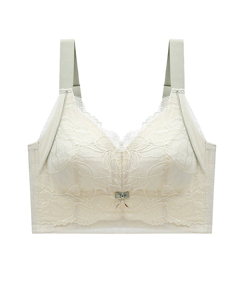 Sexy Lace Ultra Thin Breathable Push up Bra with 7 Breasted