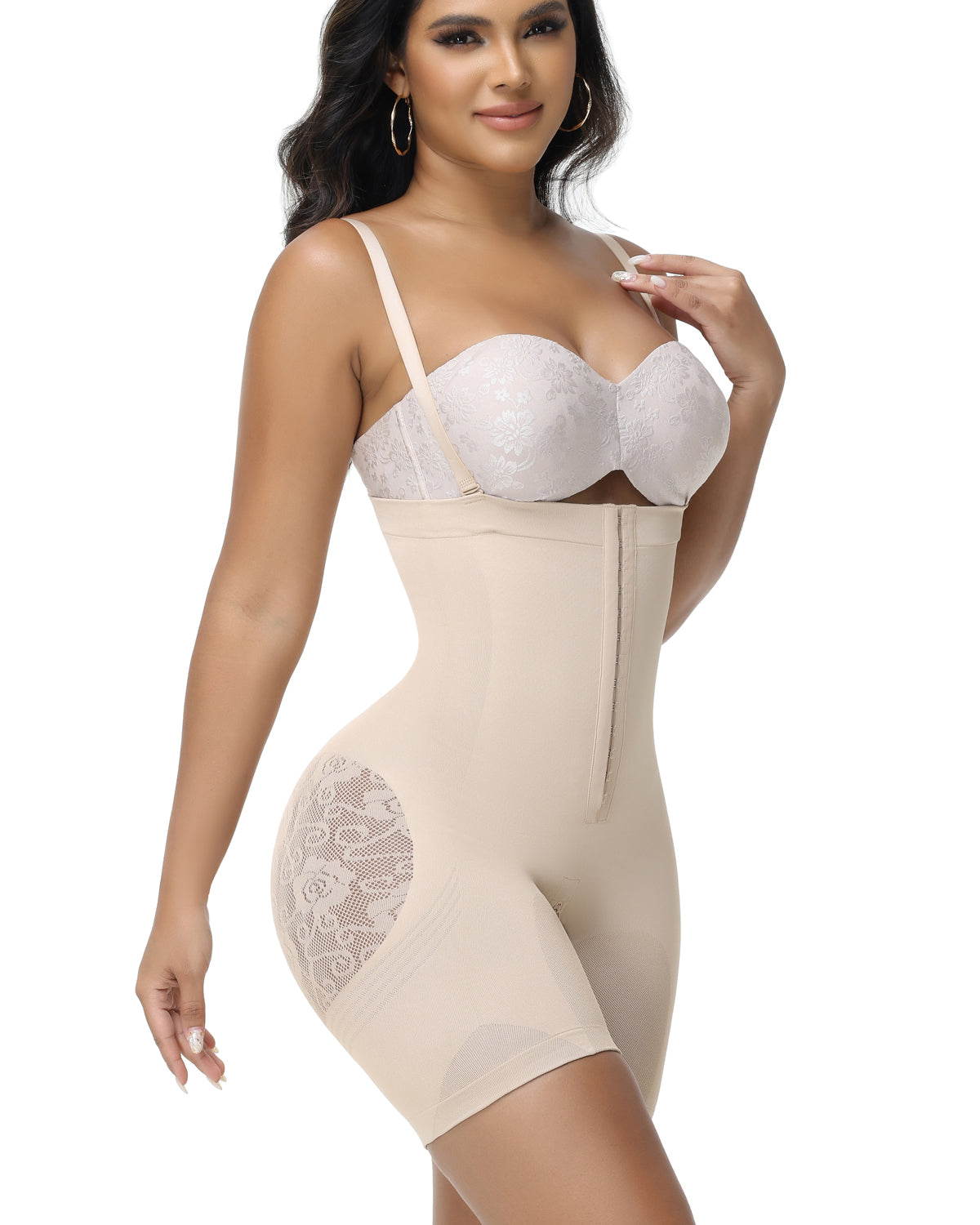 Shapshe® Women's Butt Flower Cut out Hip Lifting Fajas Colombianas Firm Control Shapewear