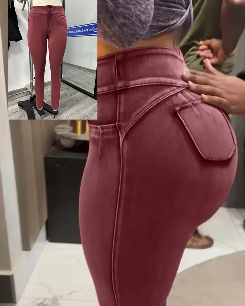 Shapshe® Stretch Hip-Lifting Skinny Jeans for Curvy Women