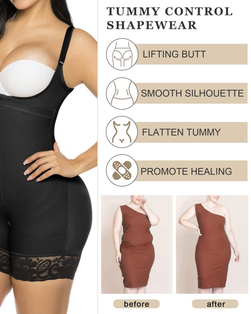 Shapshe® Slim Fajas Adjustable Straps Tummy Control Butt Lifter Shapewear