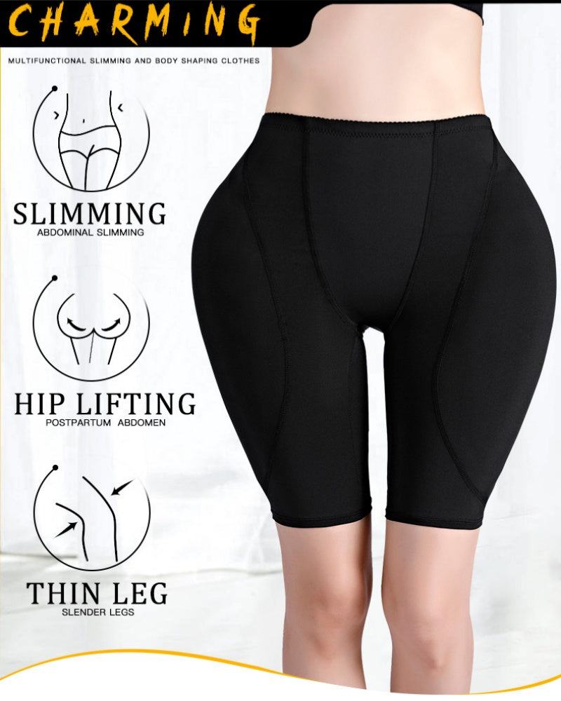 Pantalones cortos moldeadores de levantamiento de glúteos con control de barriga de talle medio para mujer