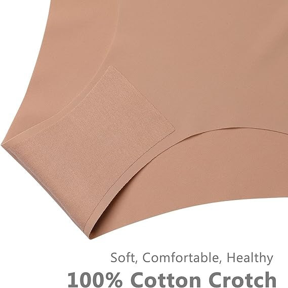 Bragas sexy de seda de hielo de talle bajo, bragas multicolores sin costuras, lencería