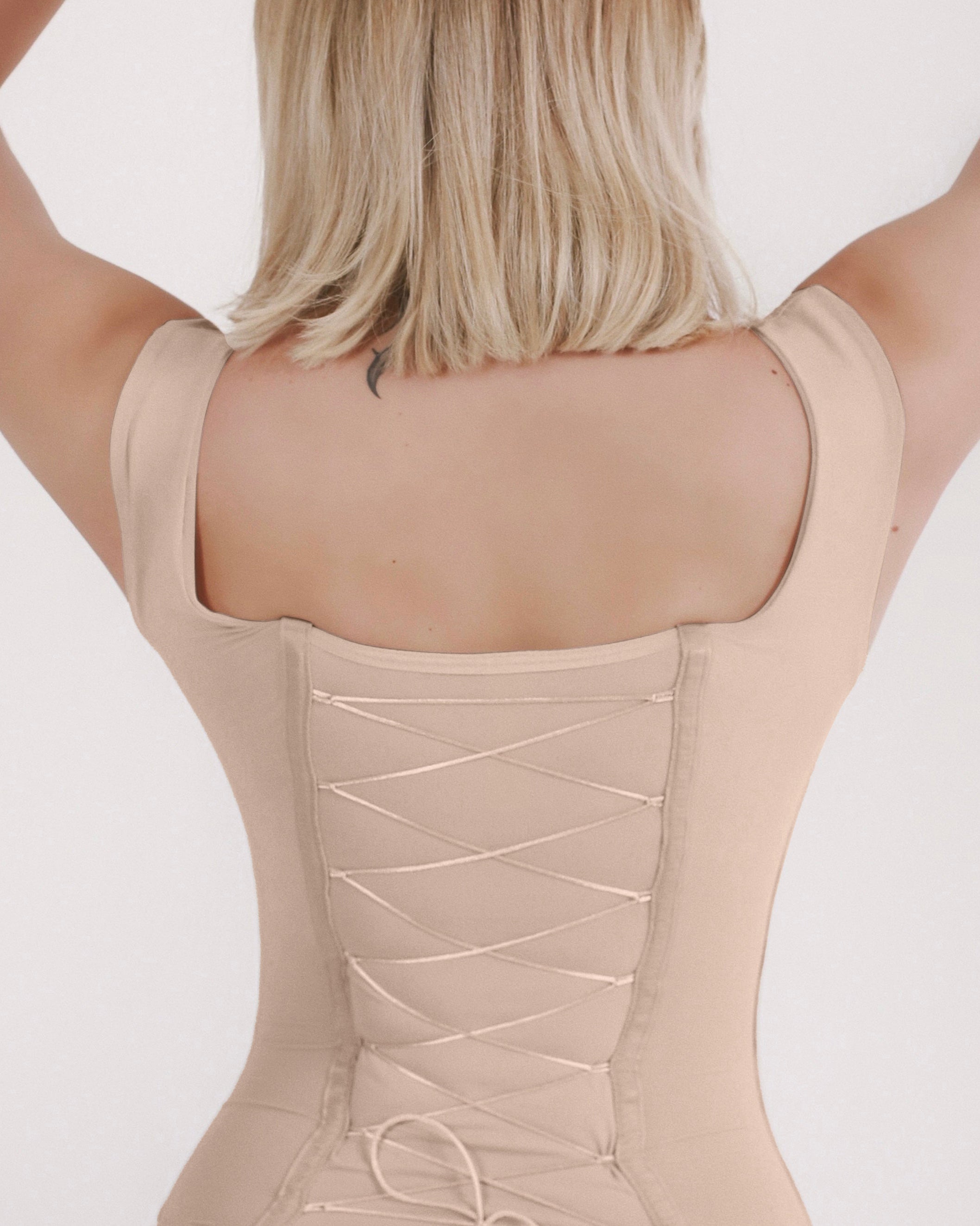 Shapshe® Women's Sexy Back Lace-up Seamless Tummy Control Bodysuit