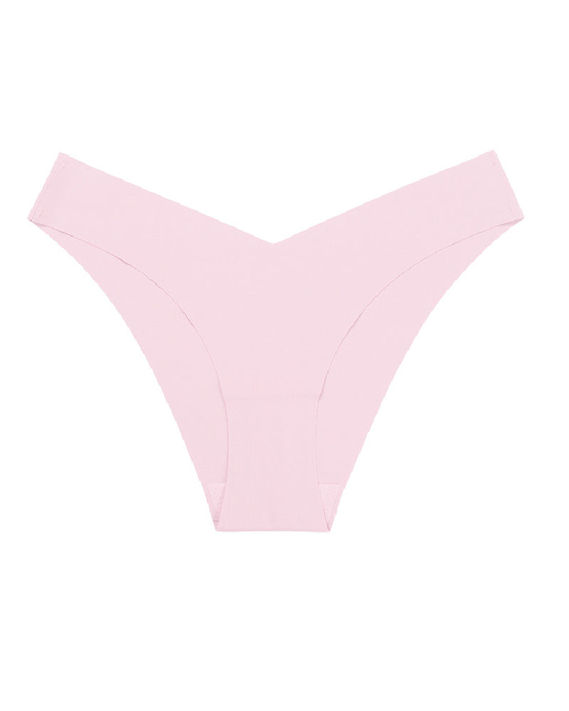 Bragas sexy de seda de hielo de talle bajo, bragas multicolores sin costuras, lencería