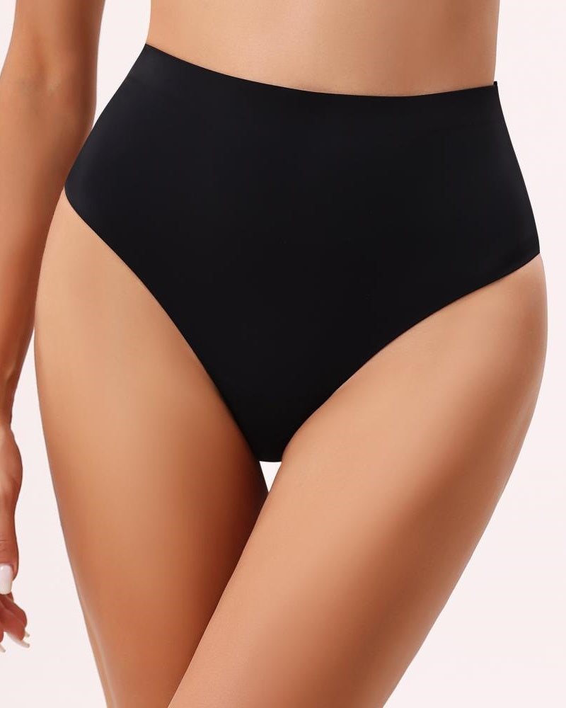 Tanga moldeador de tiro medio sin costuras para mujer