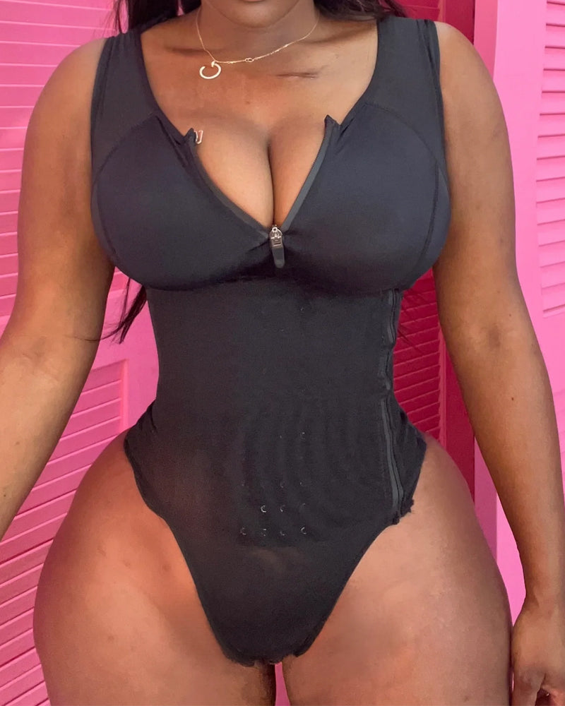 Shapshe® Waist Cinching Tummy Control Jumpsuit Waist Trainer Shapewear