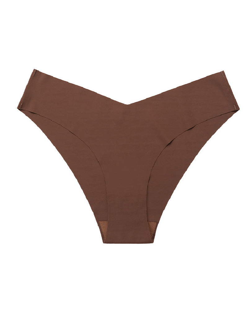 Bragas sexy de seda de hielo de talle bajo, bragas multicolores sin costuras, lencería