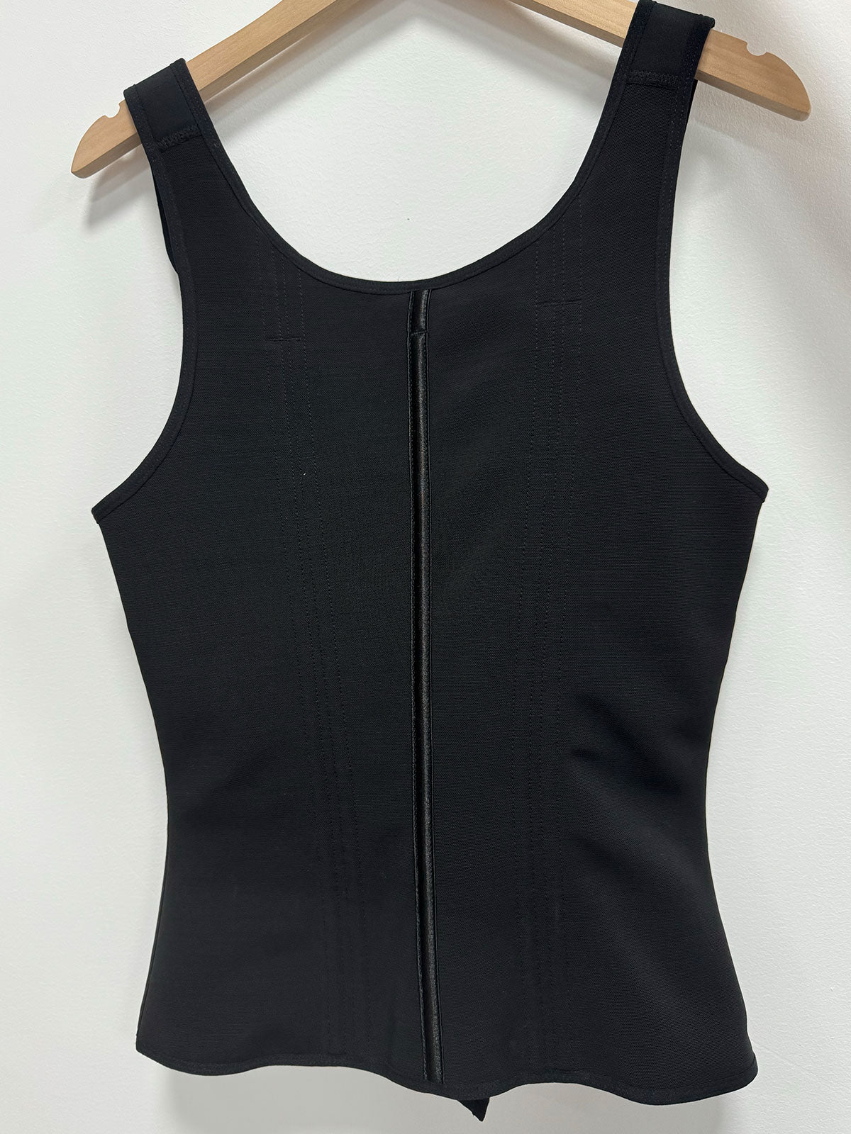Shapshe® Women's Boned Latex Zipper Corset Tummy Control Body Shaper Vest With Bra