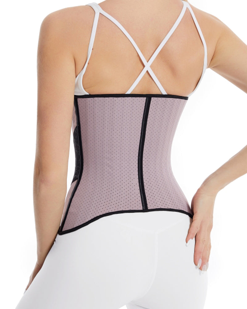 Entrenador posparto de la cintura del deporte del corsé del látex del reloj de arena deshuesado de acero 25