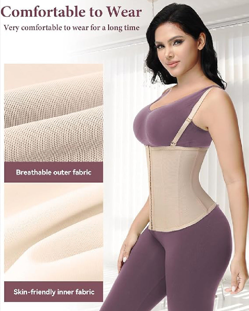 Shapshe® Tummy Control Daily Wear Waist Trainer Removable Strap Waist Cincher Corset