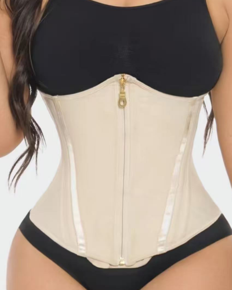 Tummy Control Double Compression Waist Trainer Fajas Colombianas Corset