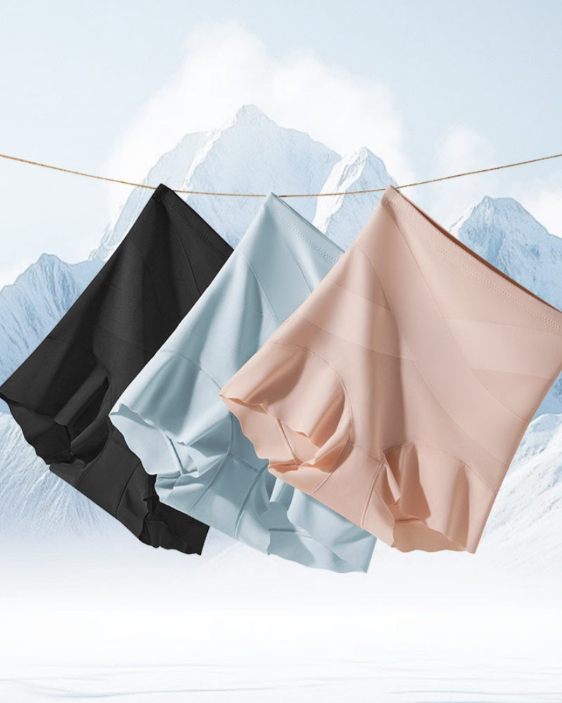 Ultra Thin Cross Waist Ice Silk Breathable Tummy Control Shaping Shorts