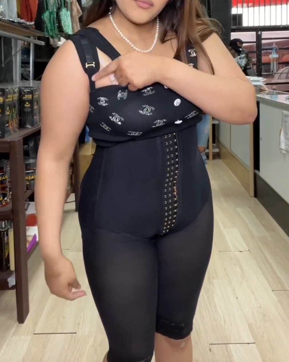 Shapshe® Women's Tummy Control Mesh Thigh Slimmer Fajas Boned Post Surgery Shapewear