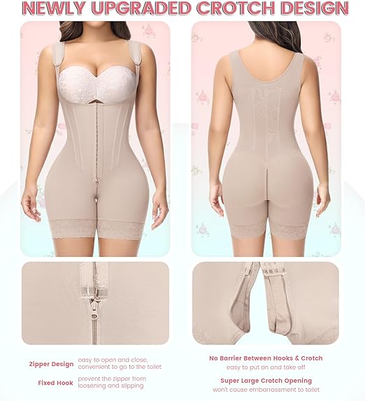 Shapshe® Fajas Colombianas Full Body Tummy Control Butt Lifting Post Surgery Compression Shapewear